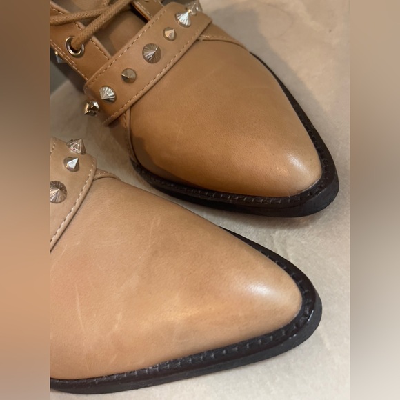 Sam Edelman Elana/Camel/Tan Pointed/LaceUp/Western Booties - Picture 8 of 12